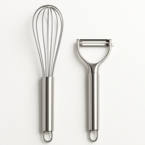 Stainless Steel Whisk & Peeler Combo