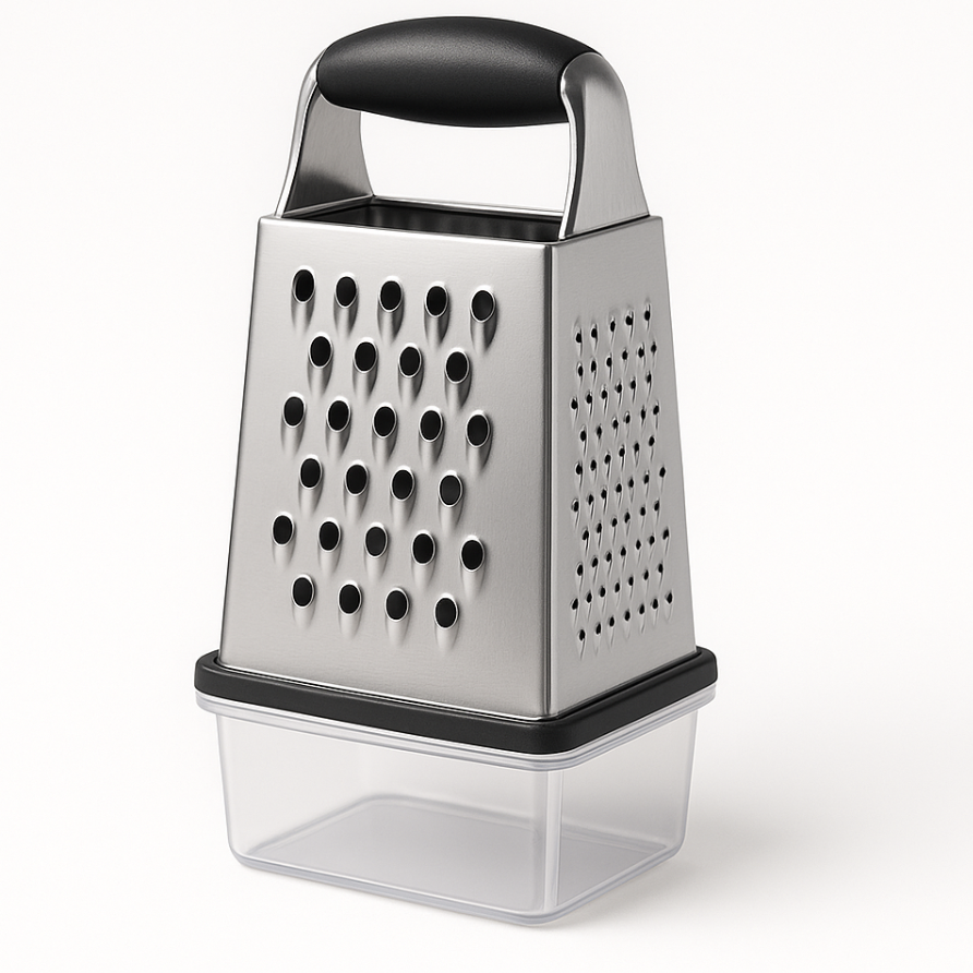 Stainless Steel Grater with Container