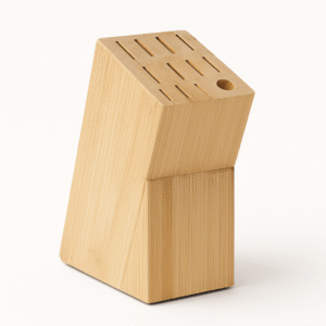 Wooden Knife Block (without knives)